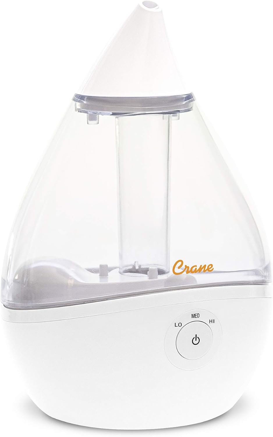 Crane Droplet Ultrasonic Small Air Humidifiers for Bedroom and Office, 0.5 Gallon Cool Mist Humidifier for Plants and Home, Humidifier Filters Optional, Blue and White