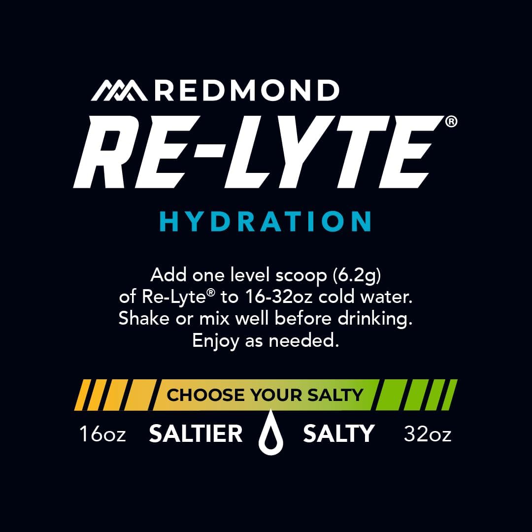 REDMOND Re-Lyte Sugar Free Electrolyte Powder Drink Mix (Mixed Berry)