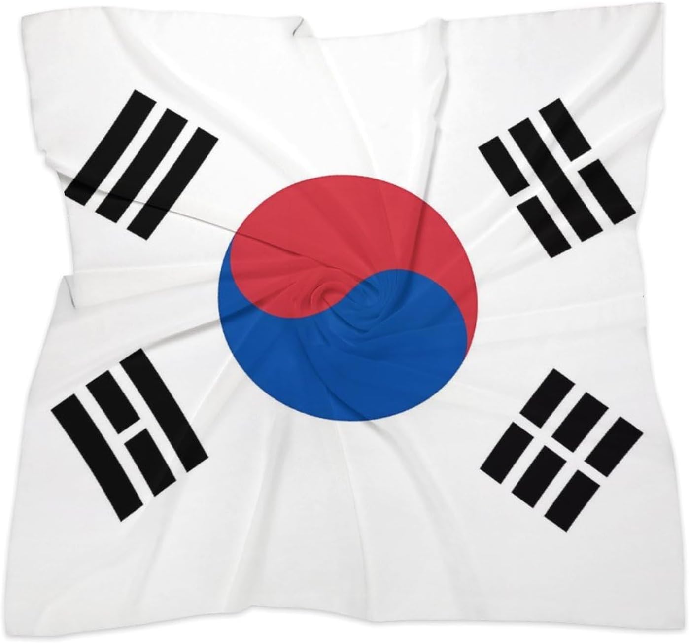 Flag Silk Scarf Head Hair Wraps Bandana Square Satin Head Scarf For Women