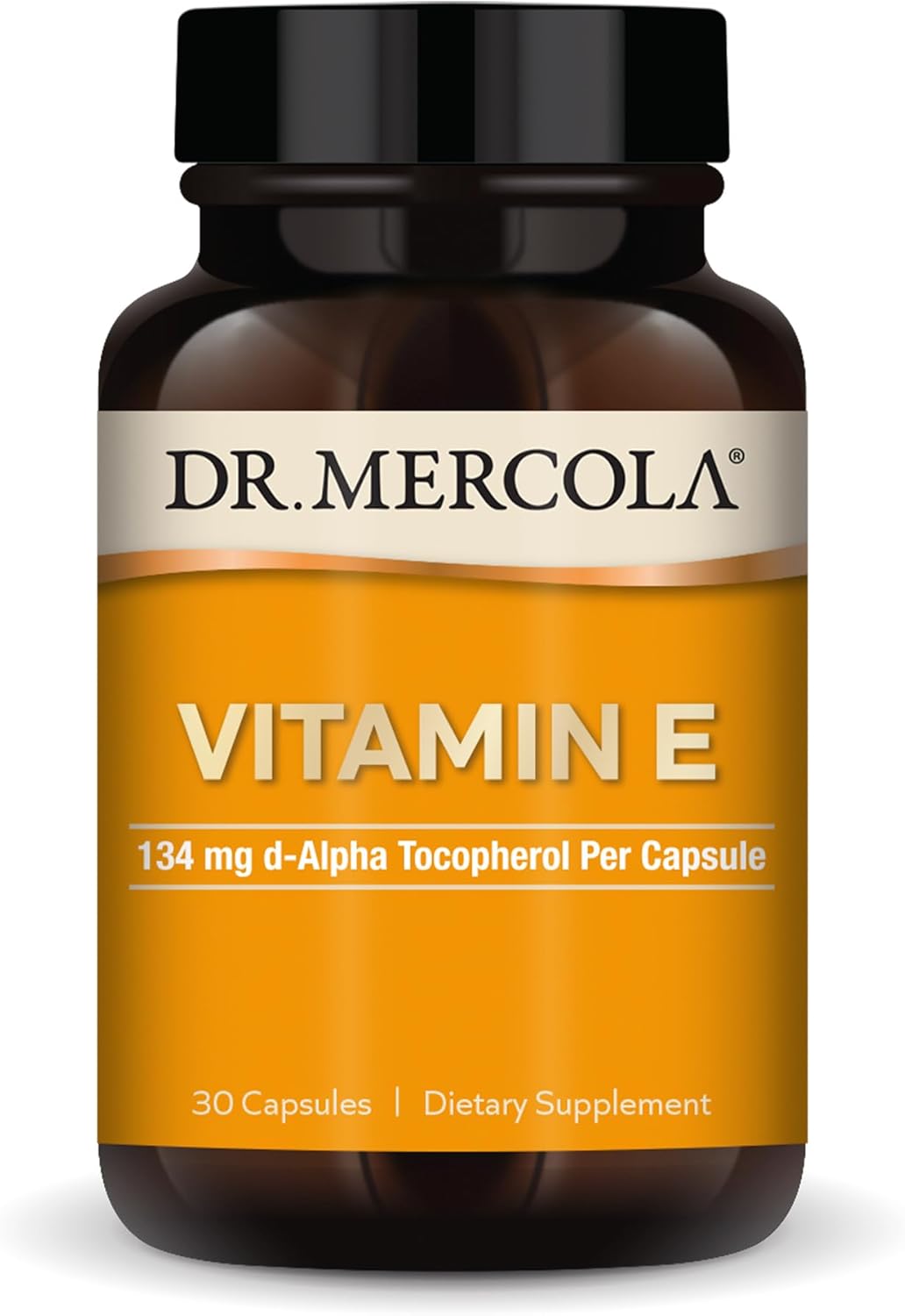 Dr. Mercola Vitamin E, 134 mg Per Capsule, 90 Capsules (90 Servings)