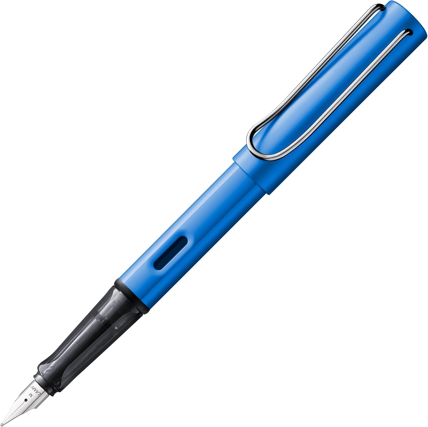 LAMY AL-star black - Fountain Pen with ergonomic grip & black Left-Handed steel nib (LH) in size M - lightweight aluminum body - including LAMY T 10 blue cartridge