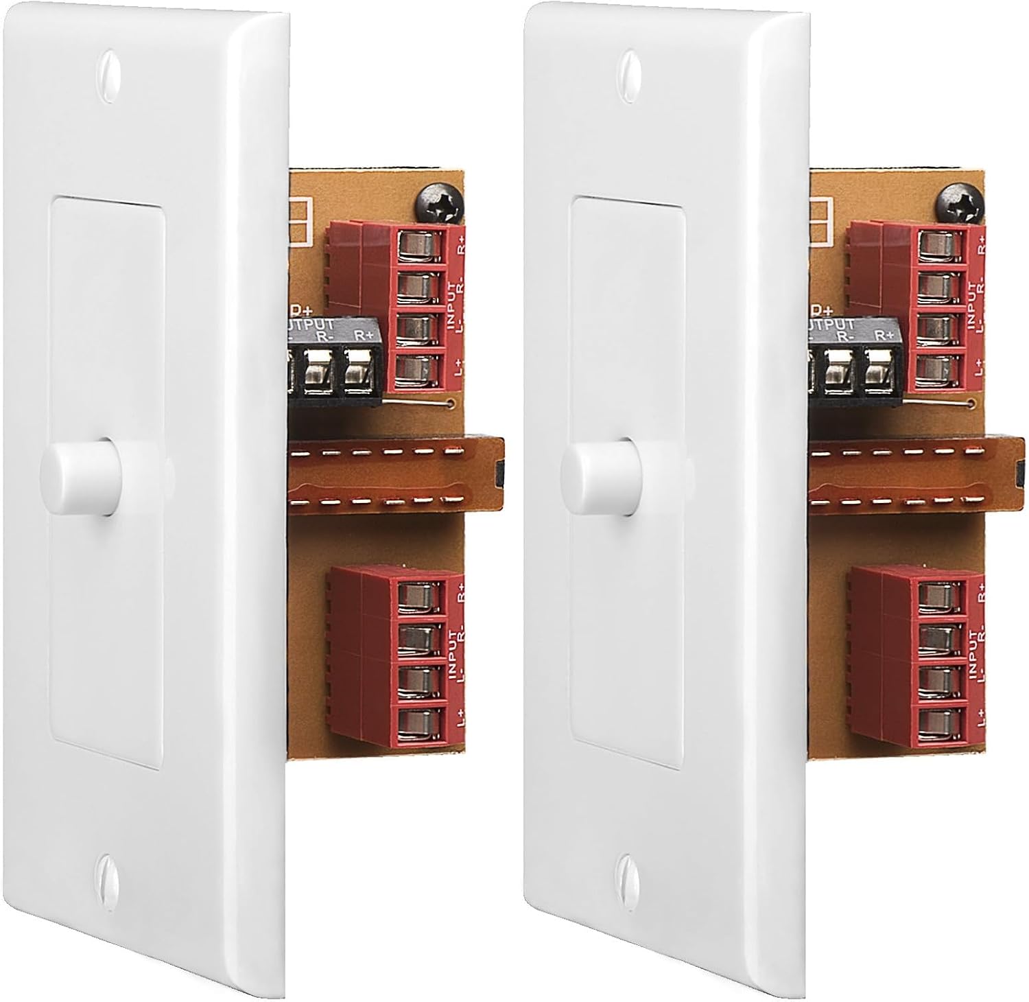 OSD Audio in Wall Speaker Selector A/B Switch, Select from 2X Speaker Pairs White AB12