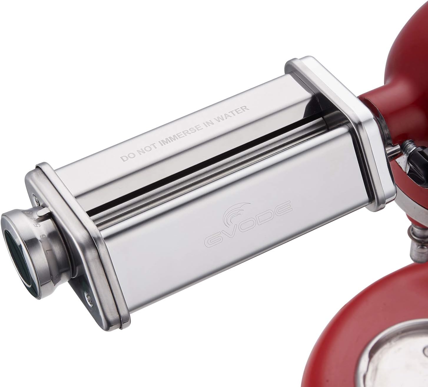 GVODE Pasta Roller Attachment for KitchenAid Stand Mixer, 8 Settings | 304 Stainless Steel, 8 Adjustable Thickness Settings (0.4-2mm), Fits all KitchenAid Stand Mixer Models