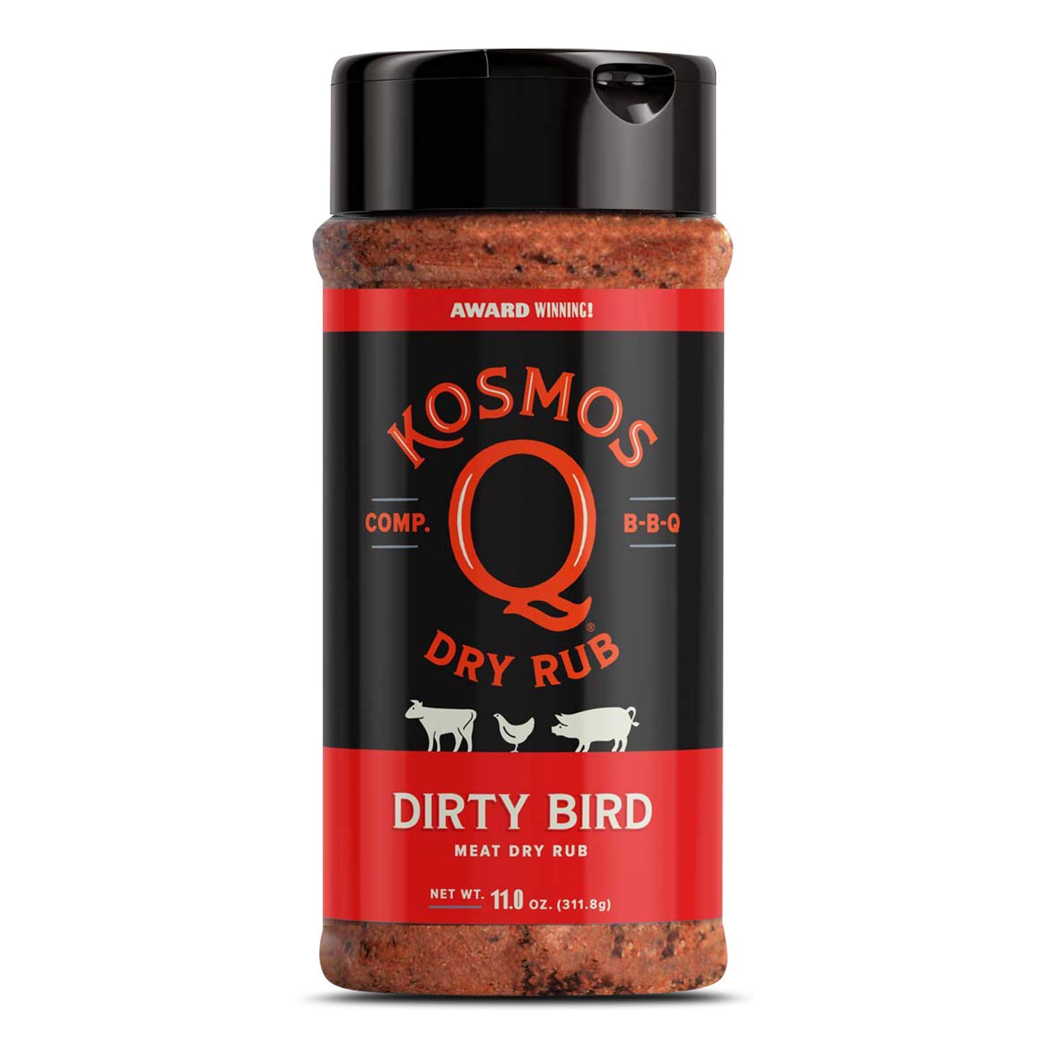 Kosmos Q BBQ Grill Spices & Seasonings Set, Father’s Day Gift for Him, 8 Flavor BBQ Rub Variety Pack with Cow Cover, Dirty Bird, SPG & More