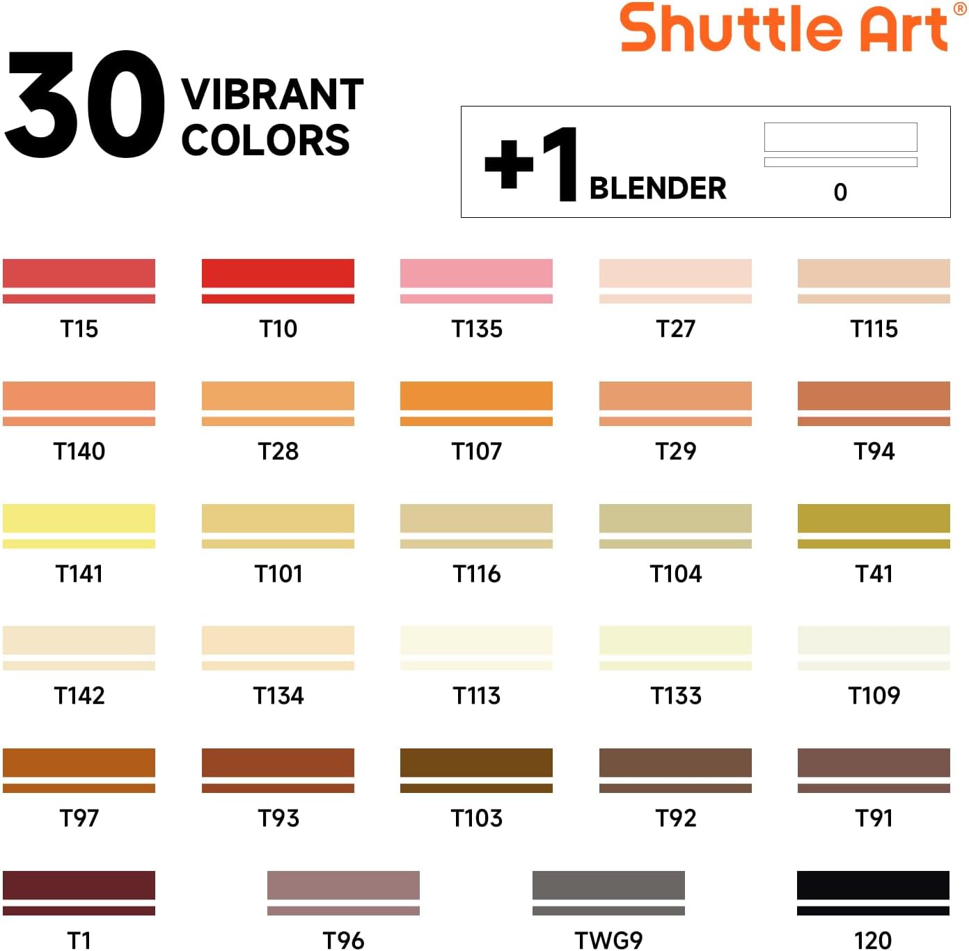 Shuttle Art 101 Colors Alcohol Markers
