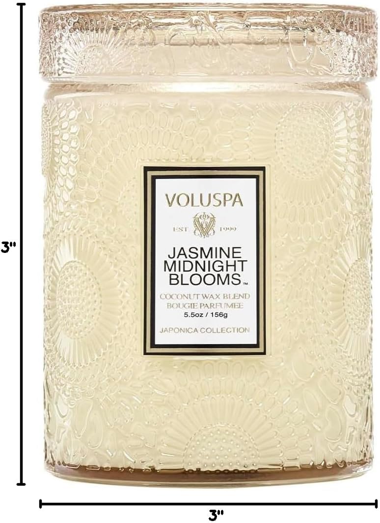 Voluspa Baltic Amber, Small Candle Jar, 5.5 oz, 50 Hour Burn Time, Coconut Wax for Clean Burning, Handcrafted in the USA