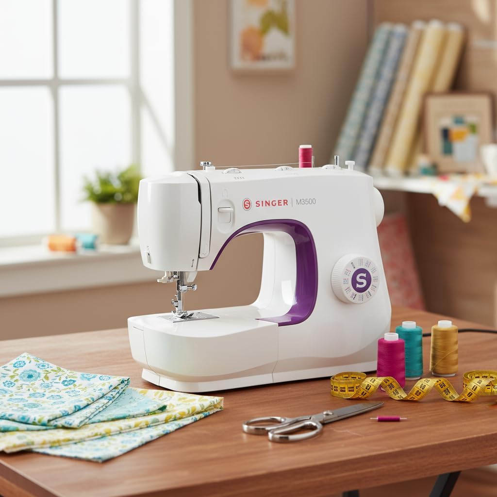 SINGER® M3500 Lightweight Portable Sewing Machine with Accessory Kit