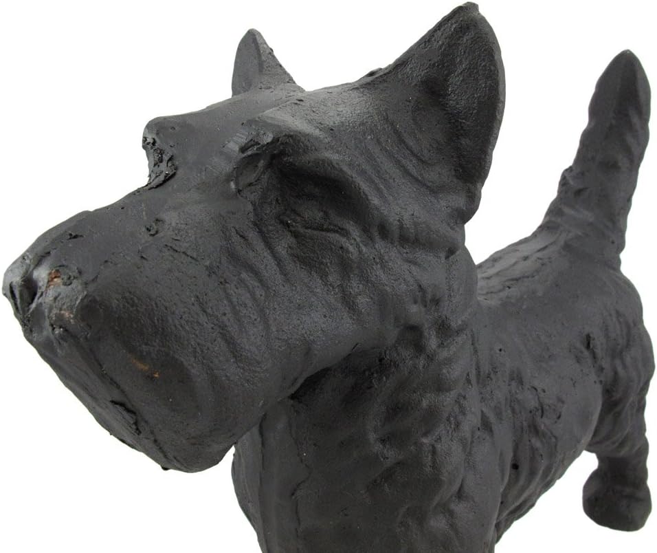 Things2Die4 Cast Iron Scottish Terrier Dog Statue Black Enamel Scottie
