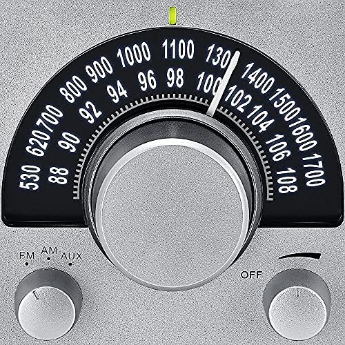 Sangean WR-15SR AM/FM Table Top Wooden Radio Silver