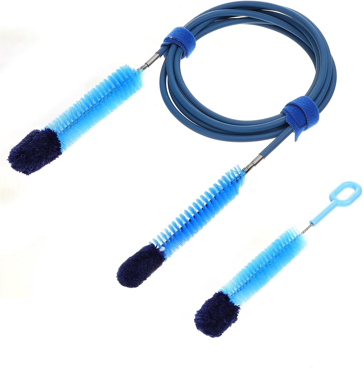 Cpap Tube Cleaning Brush and Handy Brush Flexible Long Stainless Brush (6.27 Feet) and Short Brushes (7.87 Inches) Cpap Tube Clean Brush Cpap Hose
