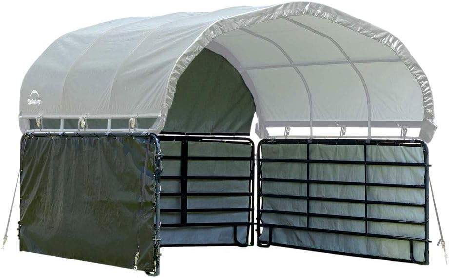 ShelterLogic 12'x12' Equine, Livestock and Agricultural Shelter Enclosure Kit (Corral Panels and Shelter Not Included)