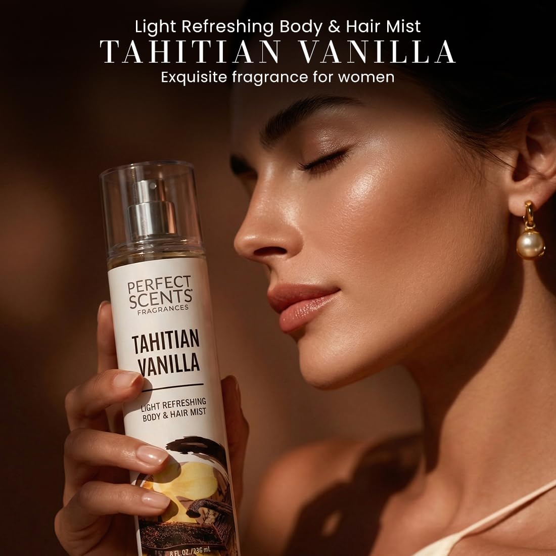 Instyle Fragrances Light Refreshing Body & Hair Mist, Tahitian Vanilla