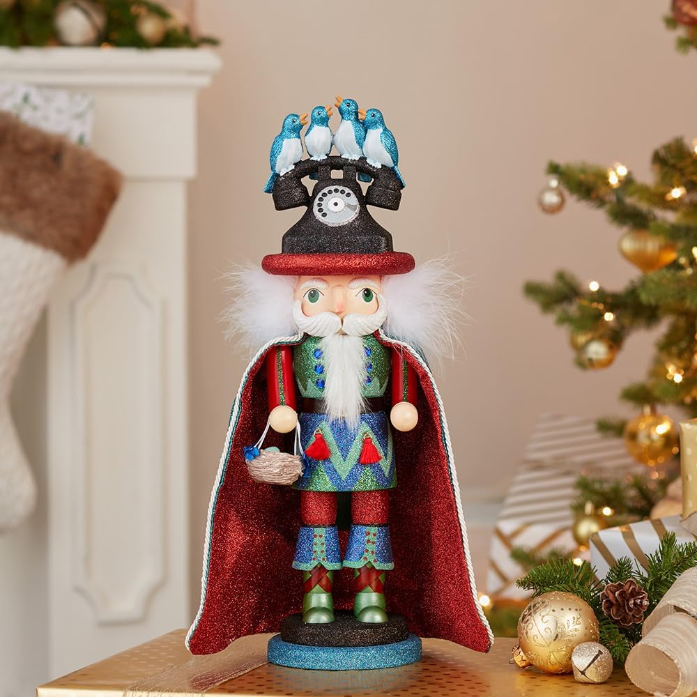 17.5-Inch Hollywood 12 Days of Christmas Four Calling Birds Nutcracker
