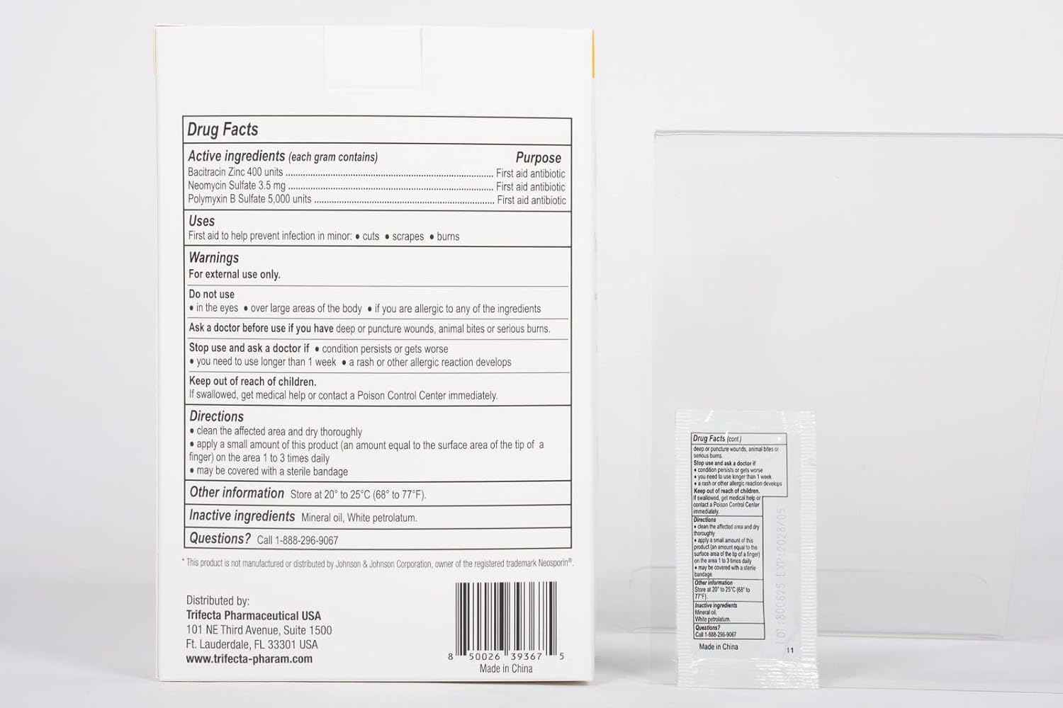 MFASCO Antiseptic Wound Care Travel Pack | 39 Piece First Aid Kit Refill | BZK, Antiseptic Wipes, Sting Relief, Wound Ointment | Essential First Aid Supplies | Refill Personal First Aid Kits