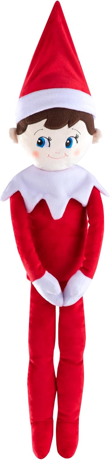 The Elf on the Shelf Plushee Pals 27-Inch Boy Scout Elf Plush Blue Eyes | Soft, huggable 27-inch Scout Elf plush for cuddling