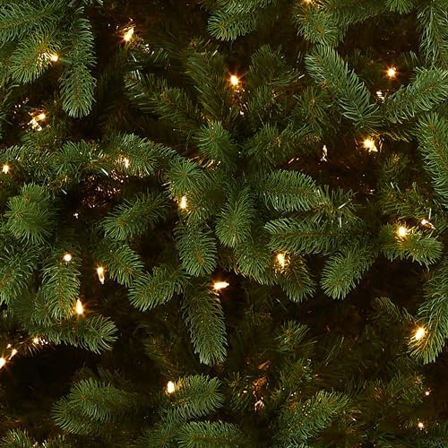 National Tree Company 7.5ft Pre-Lit Downswept Douglas Fir Christmas Tree | 750 LED Lights, 1,867 Tips, 10 Light Functions, PowerConnect, Foot Pedal, Includes Stand, Artificial, Green