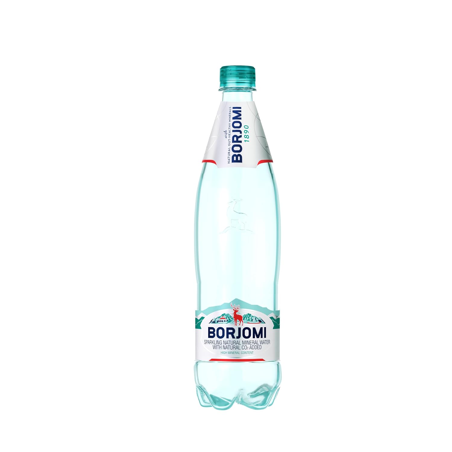 BORJOMI Sparkling Mineral Water with Natural Minerals - Crisp and Bold Taste - PET Bottles - 33.8 oz, Bottled Water 6 Pack