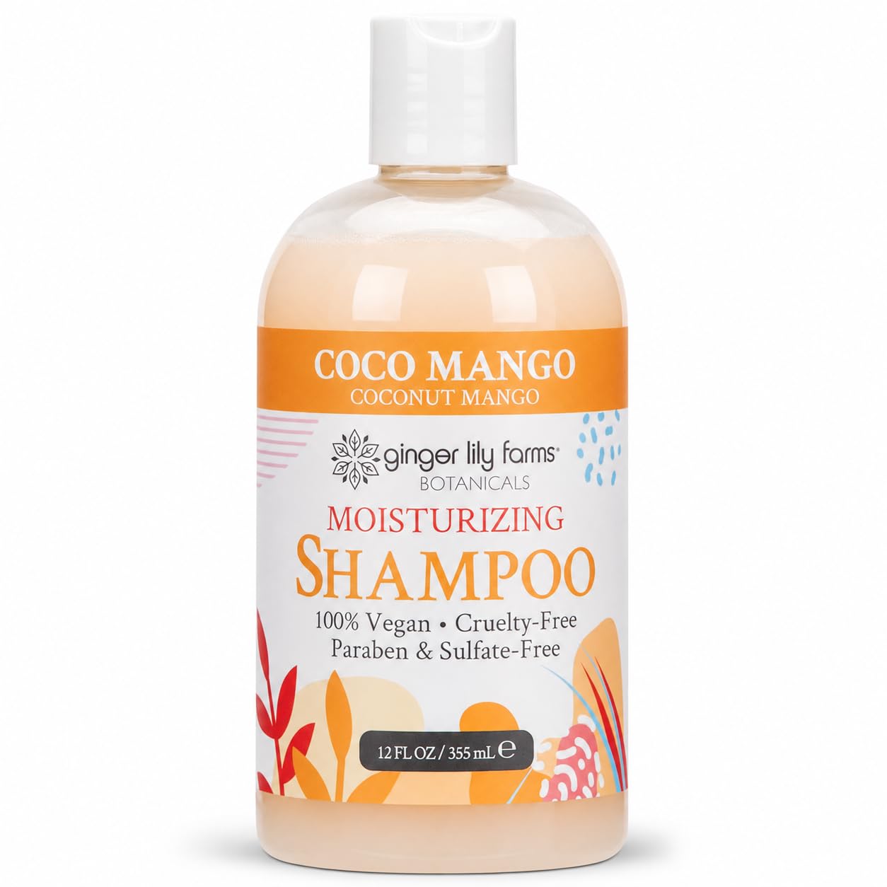 Ginger Lily Farms Botanicals Moisturizing Shampoo for All Hair Types, Coco Mango, 100% Vegan & Cruelty-Free, Coconut Mango Scent, 1 Gallon (128 fl oz) Refill | for Hands, Body & Hair, Moisturizing Wash, Salon Wash, Spa Cleanser, Salon & Spa Essentials, M…