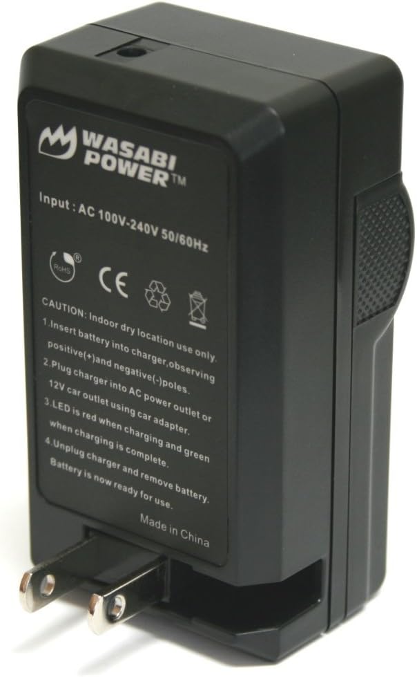 Wasabi Power Battery (2-Pack) and Charger for Canon BP-827 and Canon VIXIA HF20, HF21, HF200, HF G10, G20, M30, M31, M32, M40, M41, M300, M400, S10