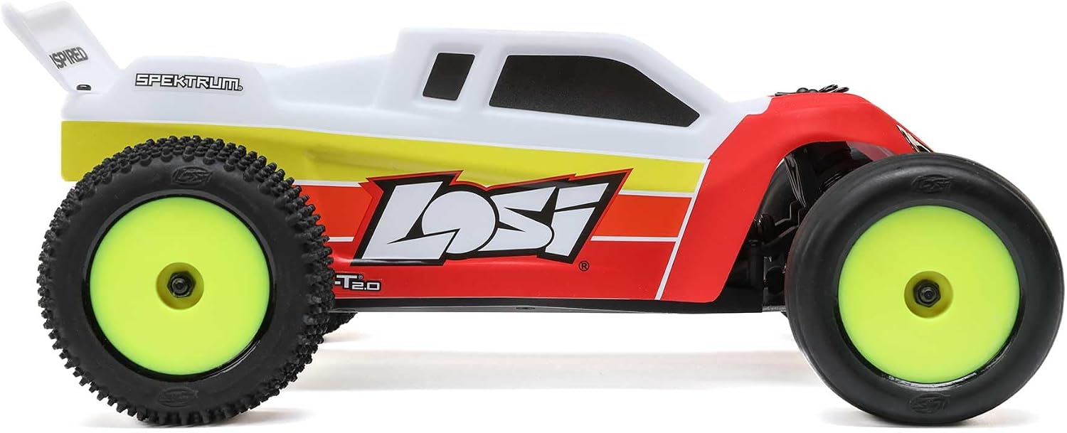 Losi 1/18 Mini-T 2.0 2S 2 Wheel Drive RTR Brushless Stadium Truck Battery & Charger Included Blue LOS-1056T2