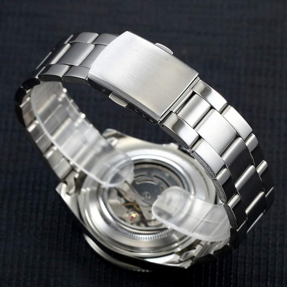 MASTOP Men Automatic Mechanical Watches Full Steel Waterproof Mens Watches | Calendar,Fashion Wristwatch for Men