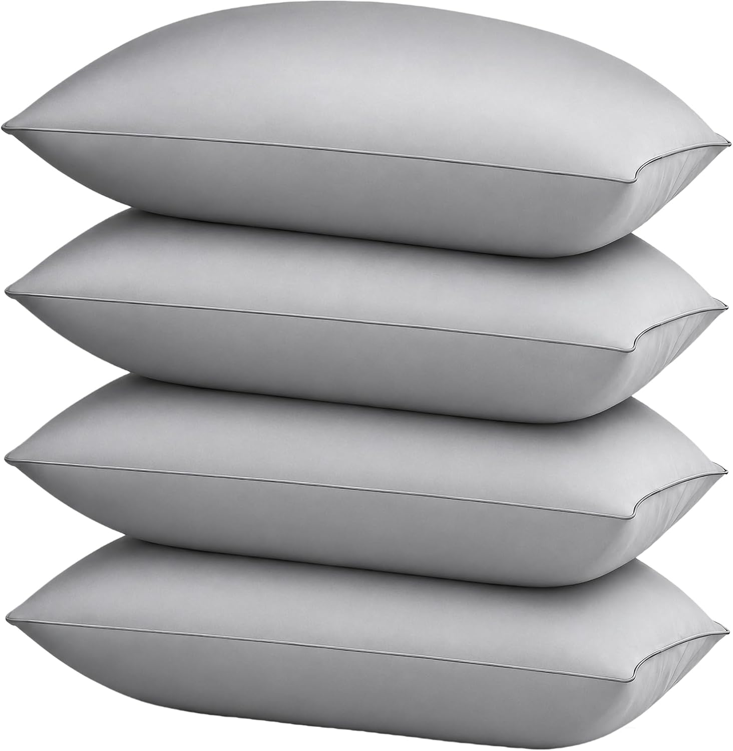 HIMOON Bed Pillows for Sleeping 2 Pack,Queen Size Cooling Pillows Set of 2,Top-end Microfiber Cover for Side Stomach Back Sleepers