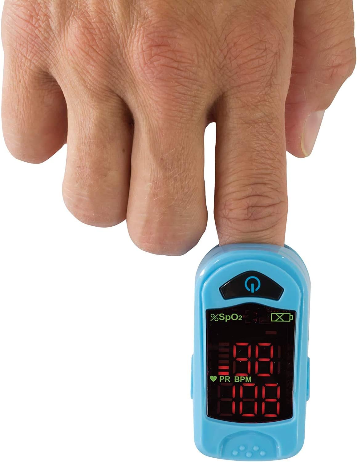 Carex Finger Pulse Oximeter Oxygen Saturation Monitor - Pulse Ox Fingertip o2 Monitor for Pediatric and Adult - Comes with a Lanyard