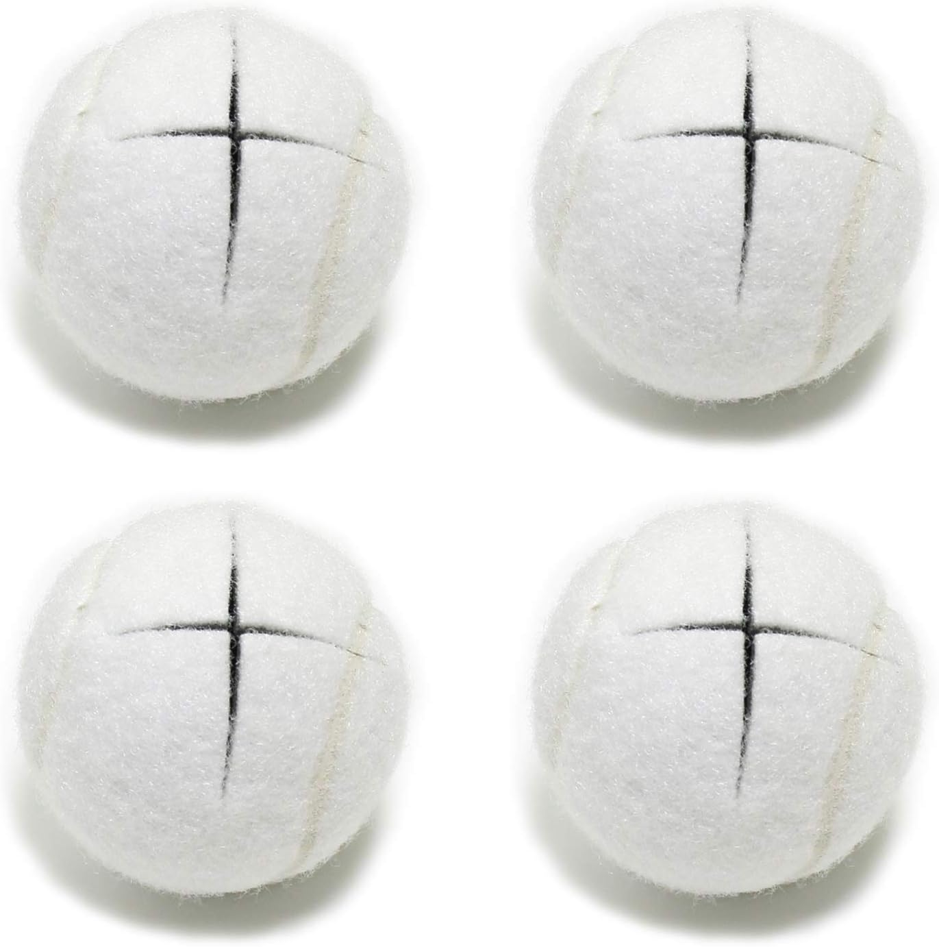 URBEST Walker Tennis Balls 4pcs Precut Heavy Duty Tennis Balls for Walkers