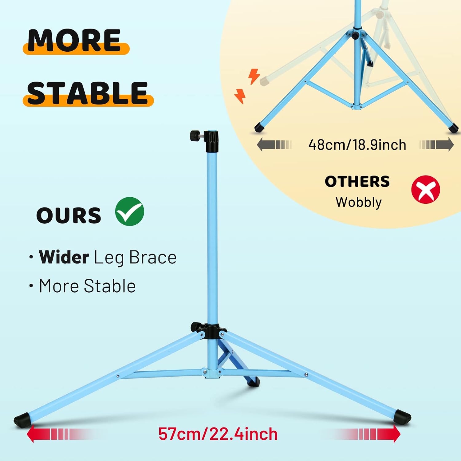 CAHAYA Sheet Music Stand Portable Folding Dual Use Desktop Book Holder