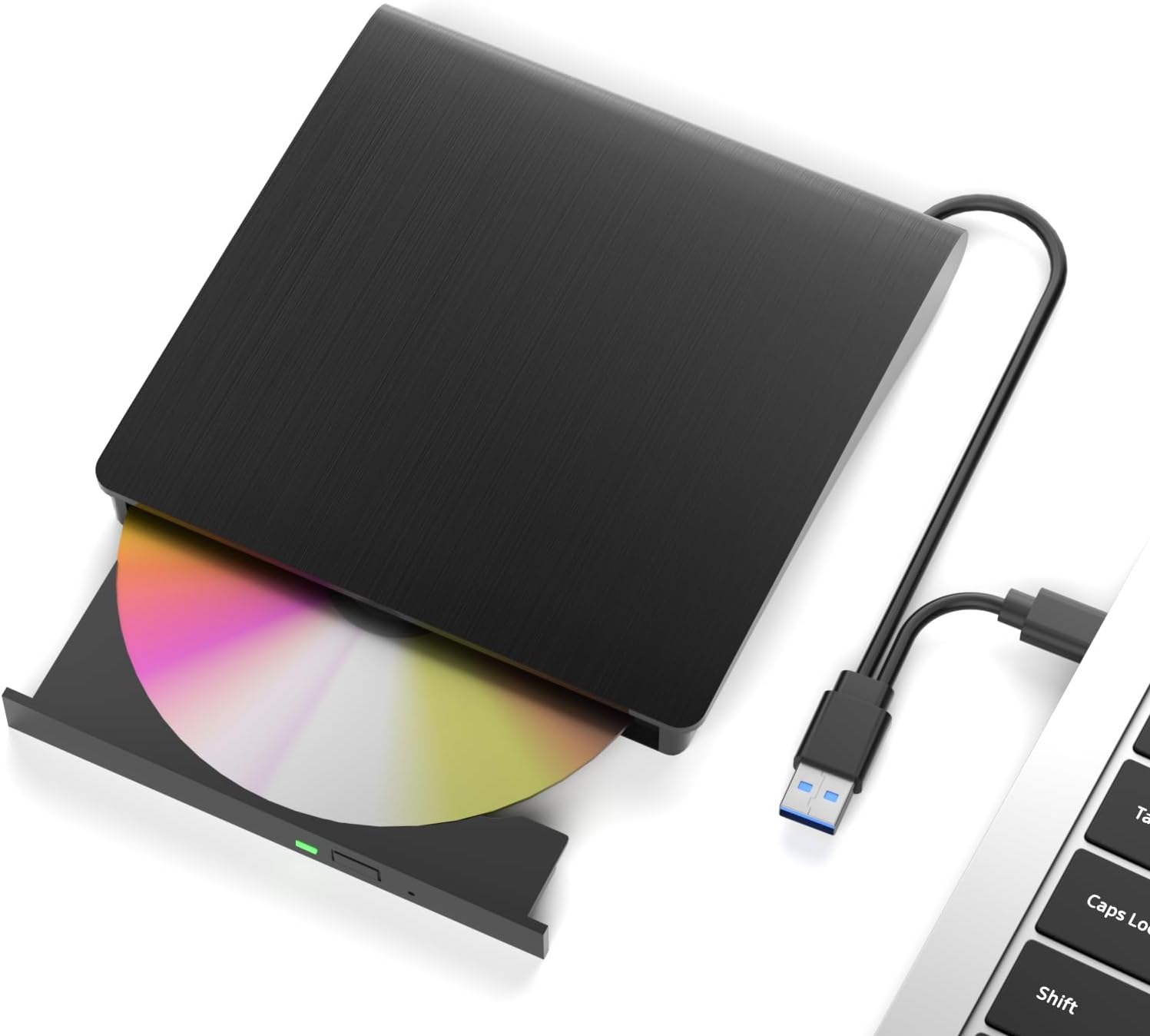 wintale Blu Ray Burner External, USB 3.0 & Type-C External Blu-ray Drives | External Blu Ray Drive for PC True Plug-and-play Experience