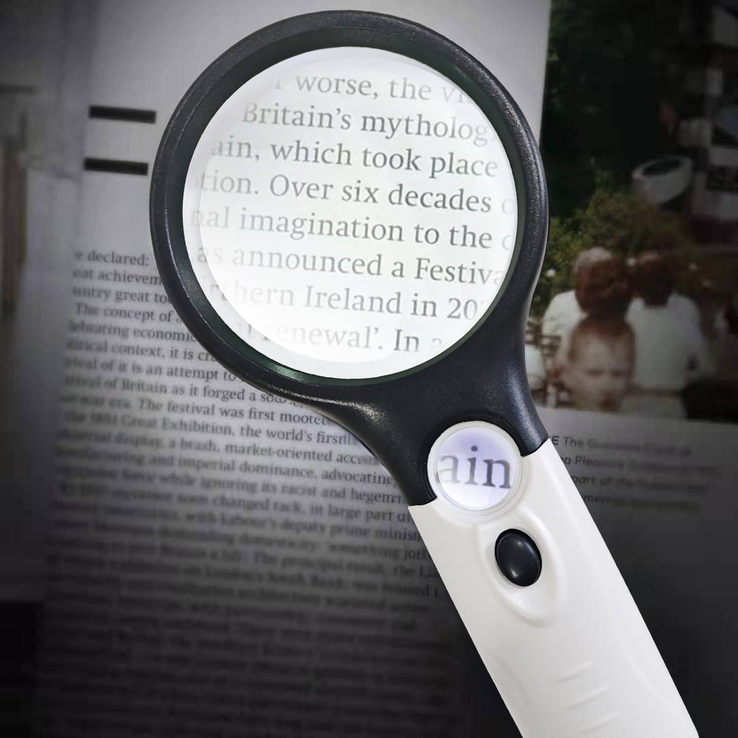 Wapodeai 3X 45X High Magnification, Suitable for Reading