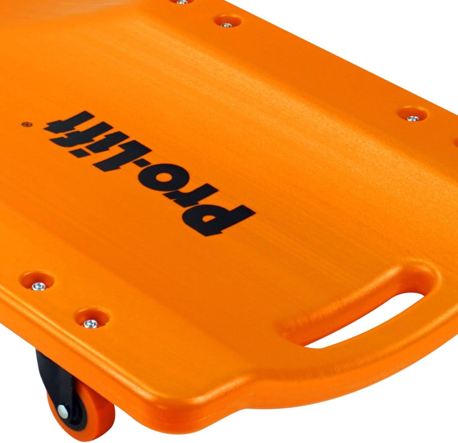 Pro Lift Mechanic Plastic Creeper 36 Inch - Blow Molded Ergonomic HDPE Body with Padded Headrest - 300 Lbs Capacity