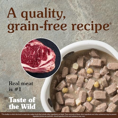 Taste of the Wild Pacific Stream Wet Food Salmon in Gravy 13.2oz Case of 12 | Puppy & Adult Dogs | Grain Free Recipe* | Complete & Balanced to Satisfy Finicky Dogs | Sweet Potatoes for All Day Energy