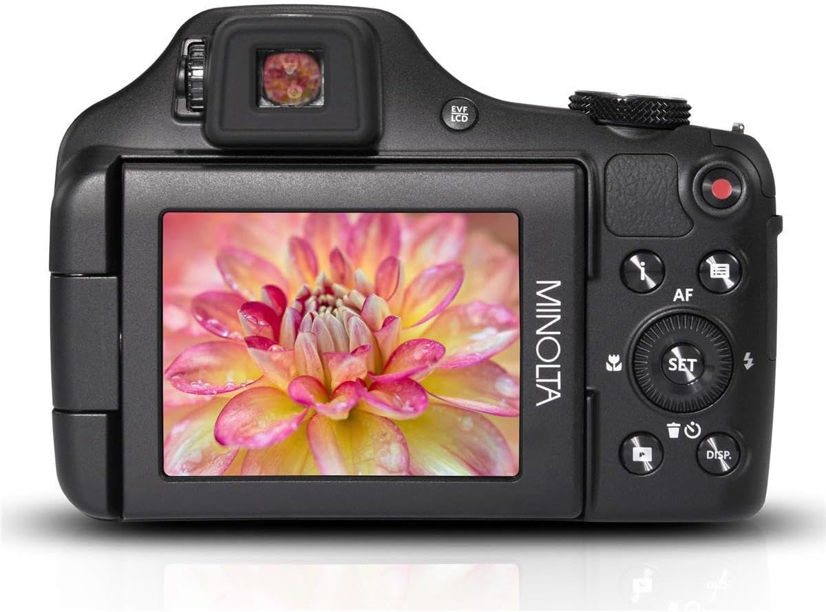 Minolta MN67Z Pro Shot 20MP Camera, 67X Zoom, 1080p HD Video (Red)