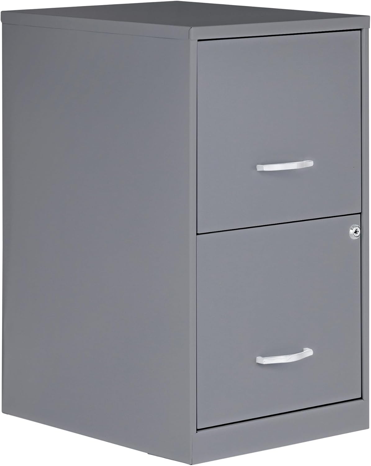 NuSparc 2 Drawer Locking Filing Cabinet | Pre-Assembled Steel Construction | Space-Saving Design is Perfect for Home and Small Office | Letter-Size | Assembled in North America