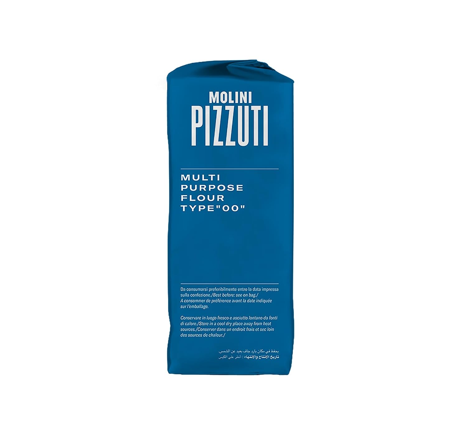 Molini Pizzuti Italian Tipo “00” Soft Wheat Flour – Ultra-Fine – All Natural for Pizza, Bread, Pasta, and Baking, 1 kg (2.2 lbs)