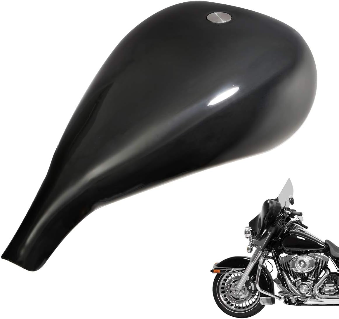 SLMOTO 3.4 Gallon Motorcycle Gas Tank W/Cap Fit For Honda Rebel 250 CMX250