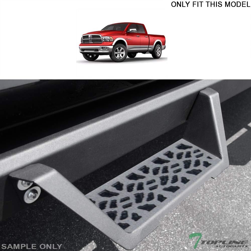 Matte Black Modular Drop Step Side Nerf Bars Rail Running Boards Compatible with 09-18 Dodge Ram 1500/19-24 Classic Quad (Extended) Cab
