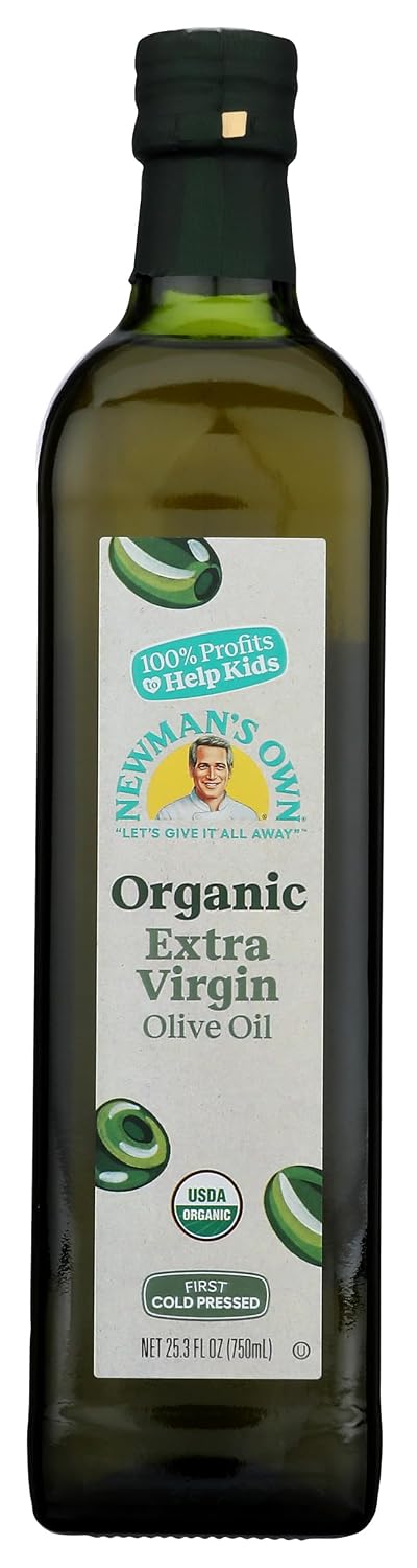 Newman's Own Inc (AmazonFresh), us amazon fresh, NE6PA Organic Extra Virgin Olive Oil, 25.3 Oz