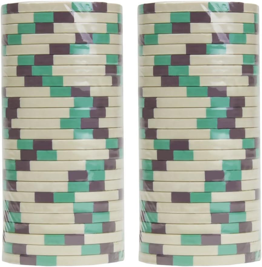 Claysmith Gaming Pack of 50 Poker Knights Poker Chips, Heavyweight 13.5-gram Clay Composite