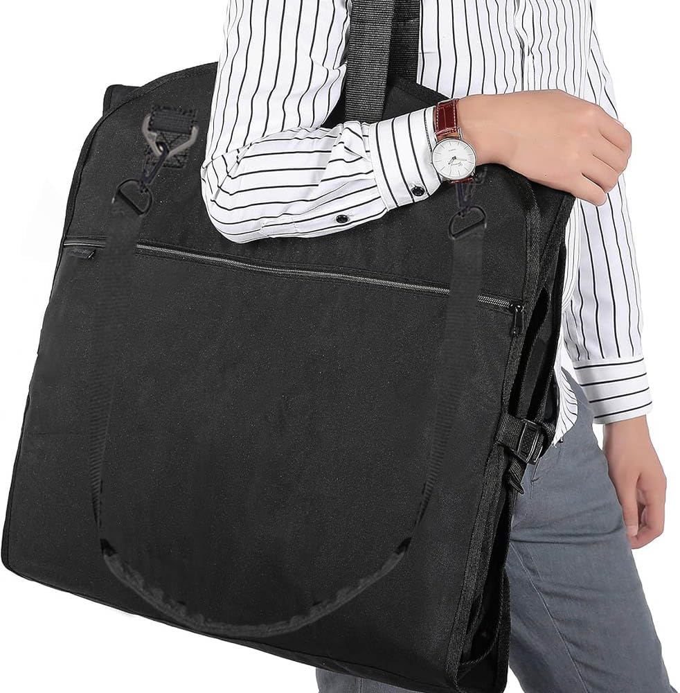 72" Tri-Fold Wedding Garment Bag for Long Dress & Gown,Hanging Travel Carry on Storage bag for Men Women