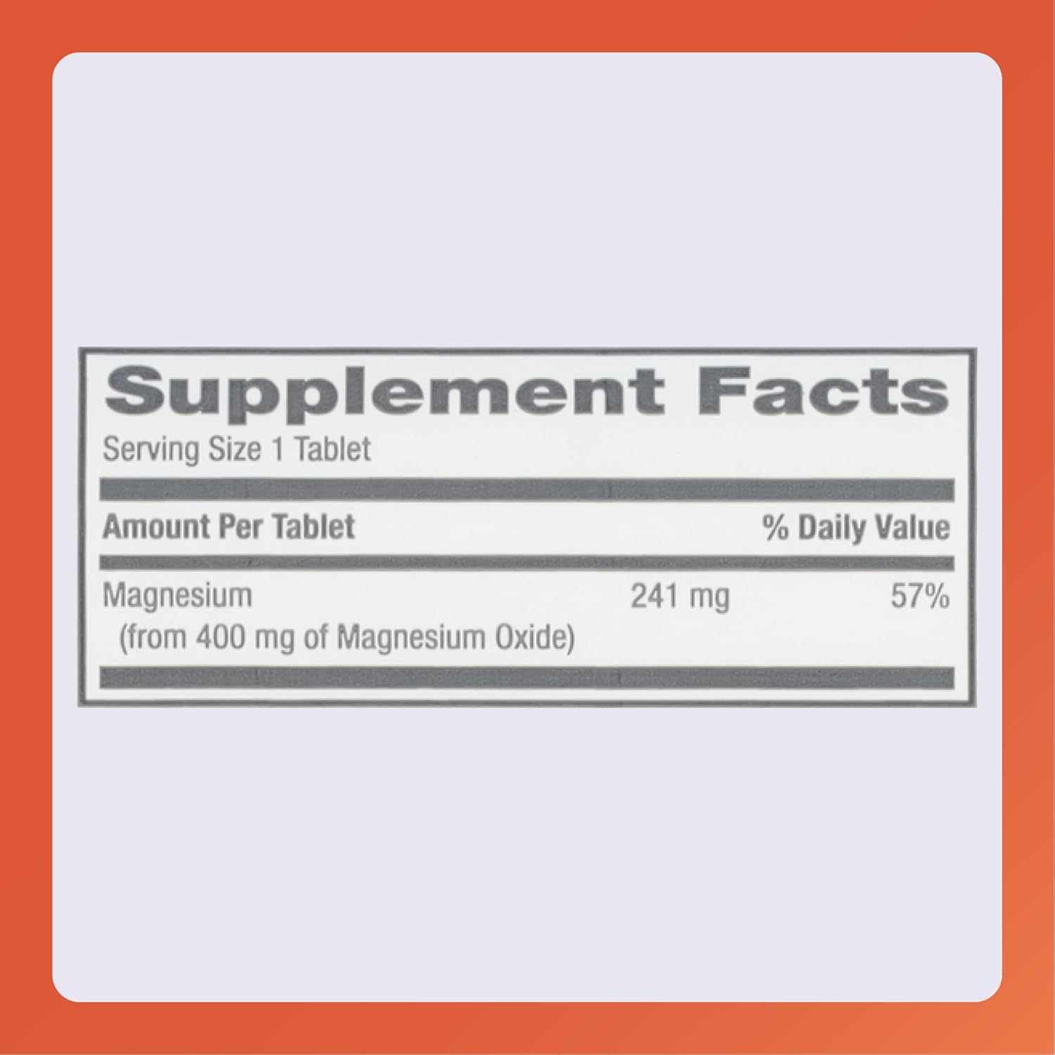 Rugby Magnesium Oxide 400 mg Tablets - Dietary Supplement - Gluten-Free - 120 Count (1 Pack)