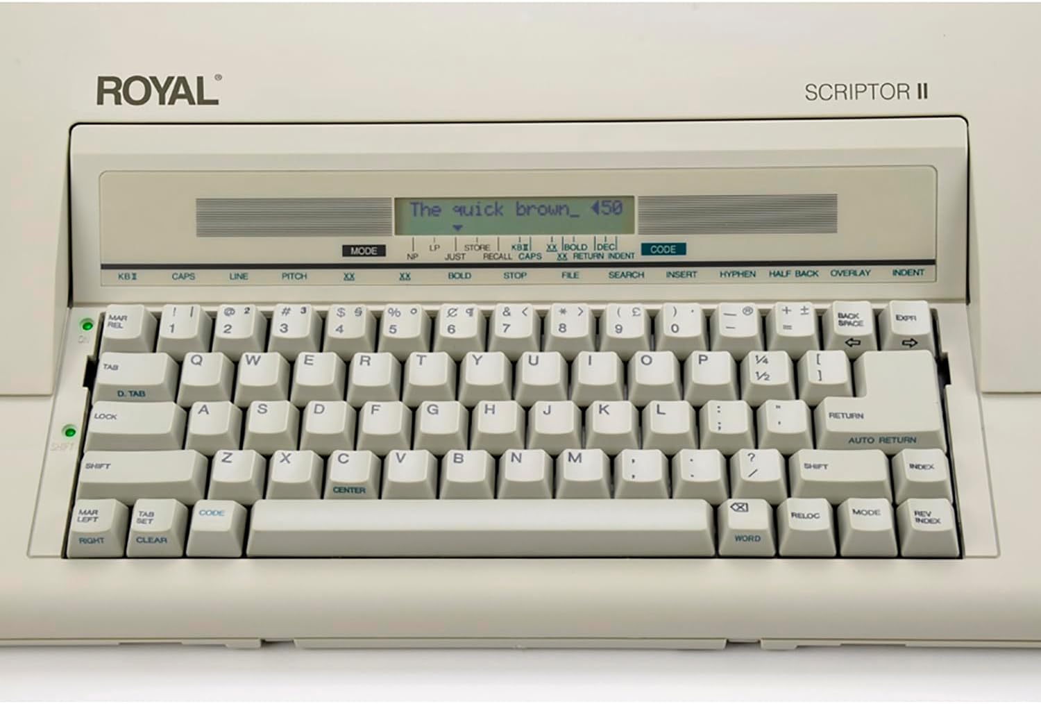 ROYAL 69147T Scriptor II Typewriter, White