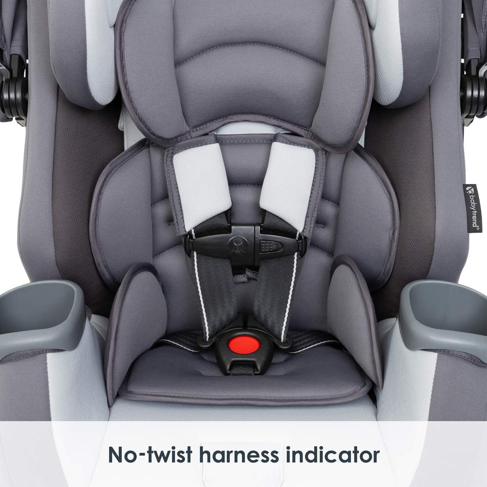 Baby Trend Cover Me™ 4-in-1 Convertible Car Seat, Vespa – Built-in Canopy, 4-Stage Growth System, Plush Comfort Padding, Multi-Position Recline
