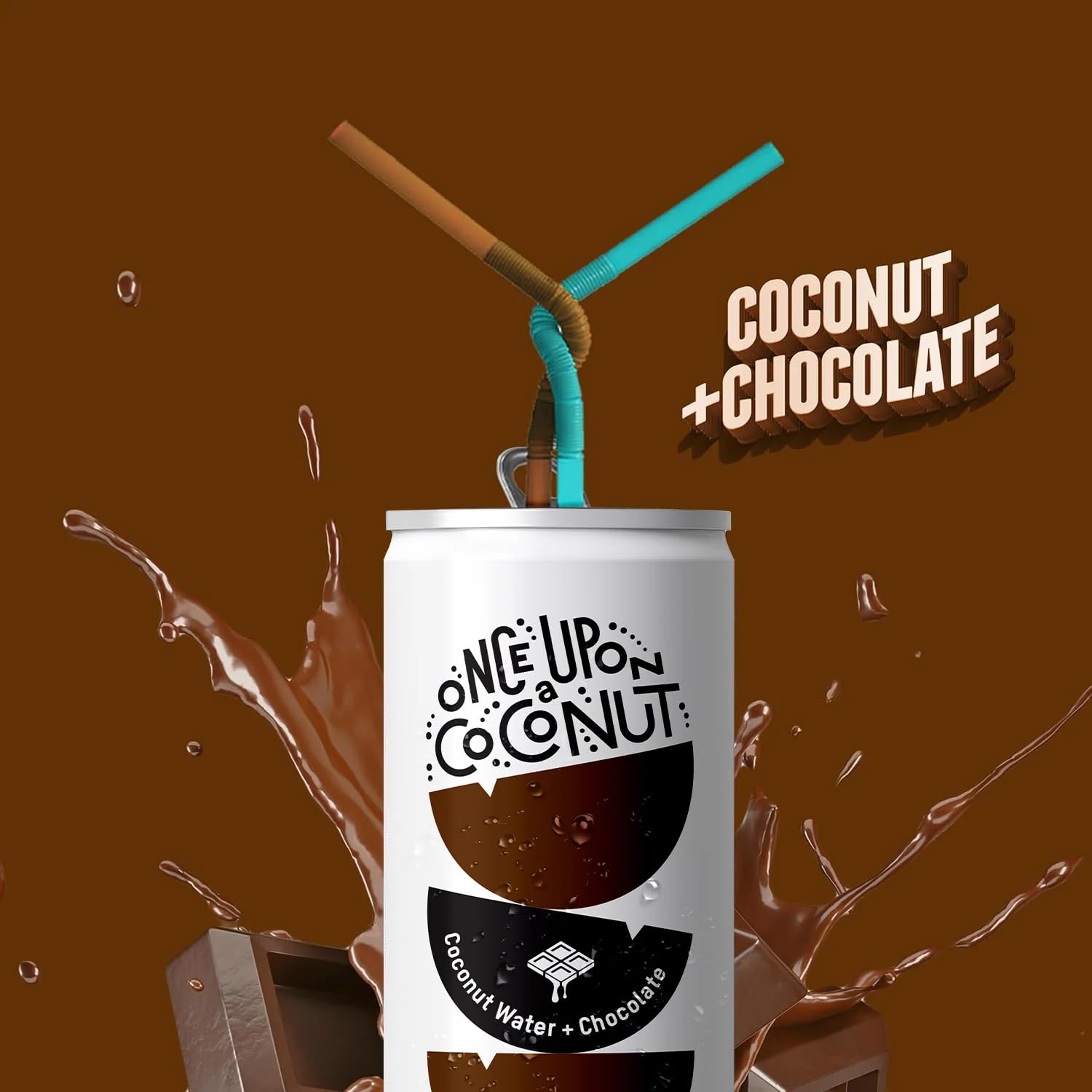 Once Upon a Coconut Premium Coconut Water - Low Calorie All-Natural Drink with Electrolytes - Non-GMO - Gluten-Free - 10.8 Fl Oz (Pack of 12)