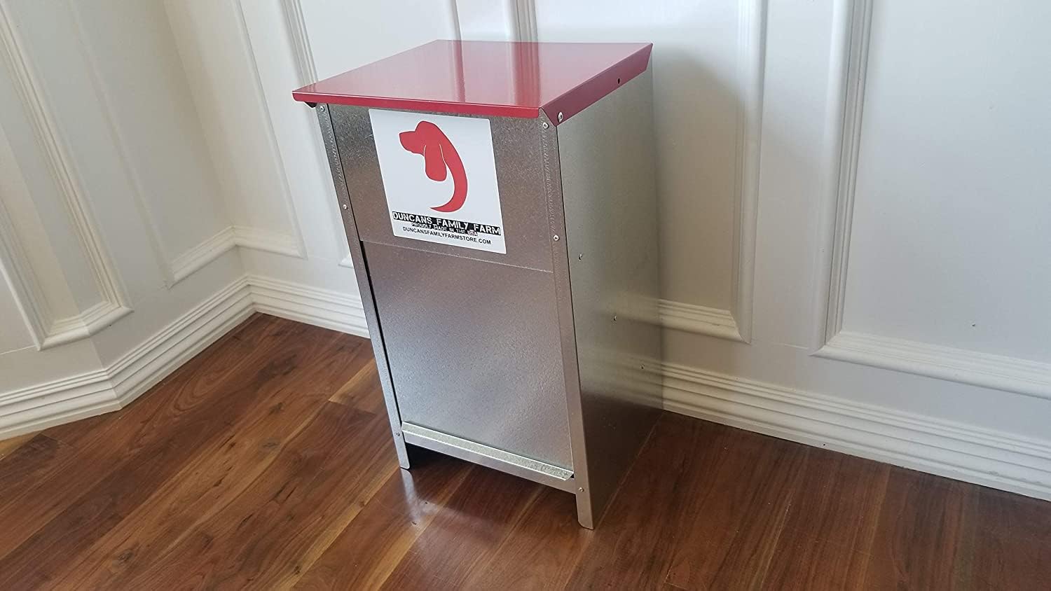 Duncan's Dog Feeder - Galvanized Metal Pet Food Station for Outdoor or Indoor Use - Automatic Gravity Self Feeding Dispenser for Small, Medium