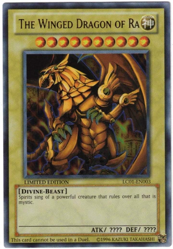 Yu Gi Oh Legendary Collection Ultra Rare God Card Set of 3 Egyptian God Cards Slifer, Obelisk Ra (Limited Edition) Ultra Rare Version
