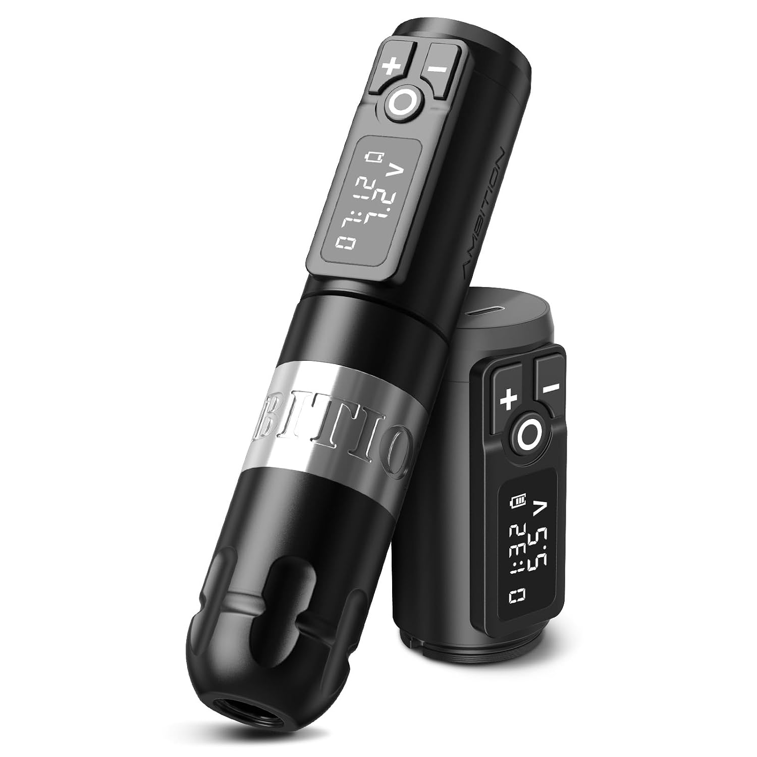 Ambition Soldier Rotary Battery Pen Tattoo Cartridge Machine with 2400mAh Power Japan Coreless Motor Digital LED Display Tattoo Equipment Supply for