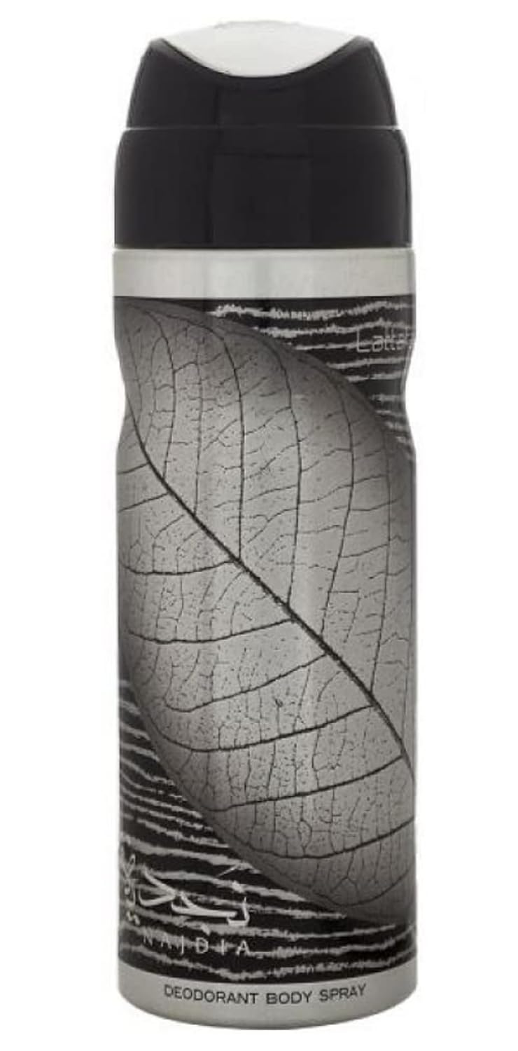 Lattafa Najdia 2 Piece Set for Men (3.4 Ounce Eau de Parfum Spray + 1.7 Ounce Deodorant Spray)