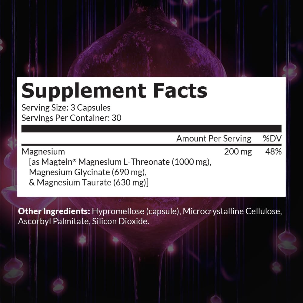 MagEnhance Magnesium Complex, Magtein® L-Threonate, Glycinate for Sleep | Magtein® L-Threonate, Glycinate & Taurate for Sleep, Brain Health